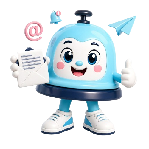 Imagem do mascote da Bin para assinatura de Email